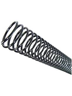 ESPIRAL P/ENCADERNACAO 12MM P/70FLS- C/20 - PRETO - UN - TECKLINE