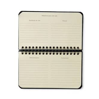 AGENDA ESPIRAL BOSSA NOVA 16X9- PLANNER BOEMIA CARAMELO - UN - CICERO