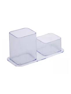 PORTA CANETA DUPLO DELLOCOLOR 3030 - CRISTAL - UN - DELLO