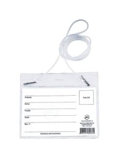 CRACHA HORIZONTAL C/ CORDAO 75 X 114MM - 451 - PCT 50 - DAC