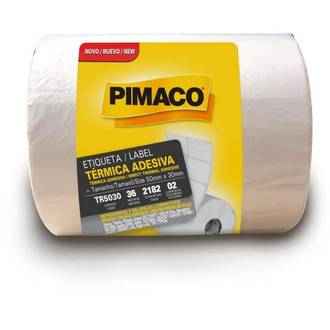 ETIQUETA ADESIVA TERM.ACRILICO 2 CARREIRAS - 36M - C/2182 - 50X30 - UN - PIMACO
