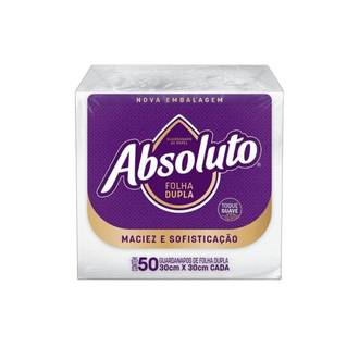 GUARDANAPO DE PAPEL C/50 30X30 - FOLHA DUPLA - UN - ABSOLUTO