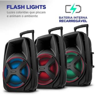 CAIXA DE SOM BT 550W-  CONNECT POWER PLUS-  CM-550 - PRETO - UN - MONDIAL