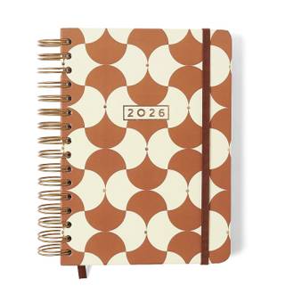 AGENDA ESPIRAL BOSSA NOVA A5 - PLANNER BOEMIA CARAMELO - UN - CICERO