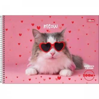 CADERNO DESENHO CAPA DURA 96FLS - ESPIRAL - ZOOM+ FEM - UN - TILIBRA