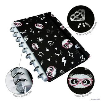 CADERNO INTELIGENTE GRANDE CIGD4377 - PANDALU STAR - UN - CADERNO INTELIGENTE