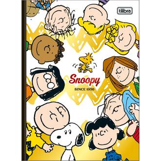 CADERNO COLEGIAL COSTURADO 160FLS - 384071 - SNOOPY - PCT 4 - TILIBRA