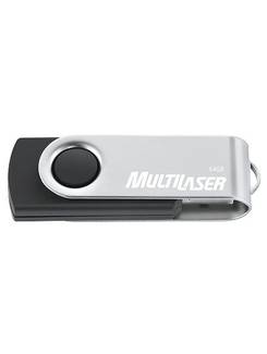 PEN DRIVE 64GB - TWIST PD590 - USB 2.0 - UN - MULTILASER
