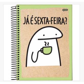 CADERNO UNIV CAPA DURA 10X1 160FLS - FLORK - UN - JANDAIA
