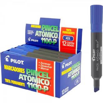 MARCADOR PINCEL ATOMICO 1100-P - AZUL - CX 12 - PILOT