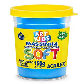 MASSA P/MODELAR SOFT 150G 07315 - AZUL - UN - ACRILEX
