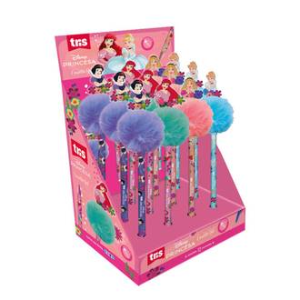CANETA GEL PRINCESAS POMPOM 0.7MM - 909749 - DPL 12 - TRIS