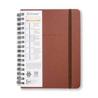 PLANNER PERMANENTE ESPIRAL A5 / CAFÉ - UN - CICERO
