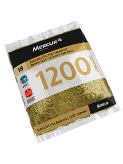 ELASTICO SUPER AMARELO 18 C/1200 - B05010418-07 - UN - MERCUR