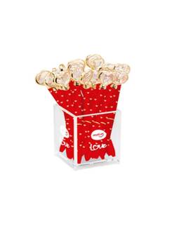 CANETA CORACAO DIAMANTE 1,0MM - 1339 RED - CX 20 - MOLIN