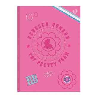 CADERNO BROCHURAO CAPA DURA 80FLS - REBECCA BOMBOM - PCT 5 - ANIMATIVA