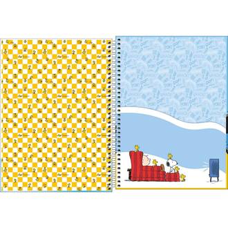 CADERNO UNIV CAPA DURA 1X1 80FLS - 396052 - SNOOPY - UN - TILIBRA
