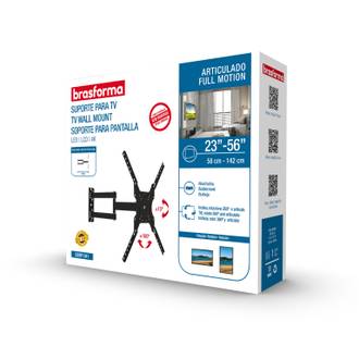 SUPORTE P/ TV ARTICULADO 10" A 56" - SBRP1041 - UN - BRASFORMA