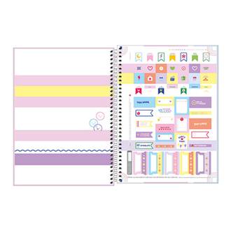 CADERNO UNIV CAPA DURA 1X1 80FLS - HAPPY - UN - TILIBRA