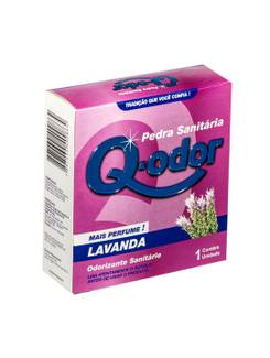 PEDRA SANITARIA 40G - C/GANCHO - LAVANDA - UN - Q-ODOR