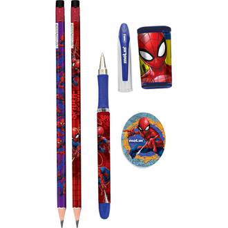 KIT ESCOLAR SPIDERMAN 5 PCS - 5180 - UN - MOLIN
