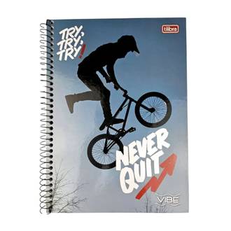 CADERNO UNIV CAPA DURA 10X1 160FLS - VIBE MASC - UN - TILIBRA