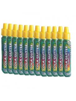 COLA COLORIDA C/GLITER 23G - VERDE - CX 12 - ACRILEX