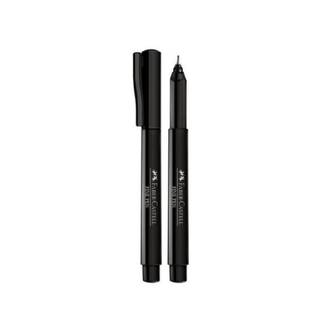 CANETA FINE PEN 0,4MM - COLORS - PRETO - UN - FABER