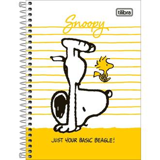 CADERNO 1/4 ESPIRAL CAPA DURA 80FLS - 292346 - SNOOPY - UN - TILIBRA