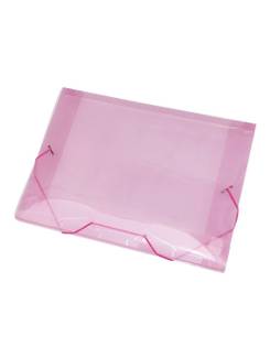 PASTA ELASTICO PLASTICA 2CM OFICIO - 1022 - ROSA - PCT 10 - ACP