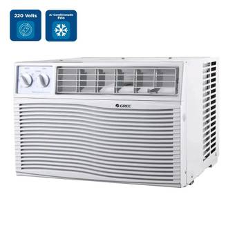AR CONDICIONADO JANELA GREE 12000 BTU/H FRIO MECÂNICO GJC12BL-D6NMND2R 220 VOLTS - BRANCO - UN - GREE