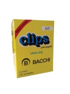 CLIPS GALVANIZADO N.6/0 C/50 - UN - BACCHI