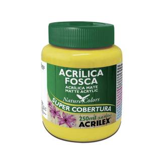 TINTA ACRILICA FOSCA 250ML  - AMARELO LIMAO - UN - ACRILEX