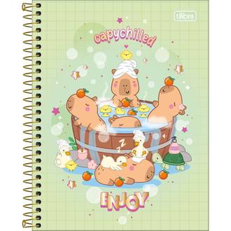 CADERNO COLEGIAL CAPA DURA 10X 120FLS - CAPYCLUB - UN - TILIBRA