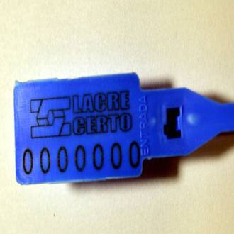 LACRE P/ MALOTE C/100 AZUL L26AZN - 26CM - UN - FORTSEAL