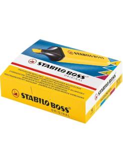 MARCA TEXTO BOSS  - AMARELO - CX 10 - STABILO