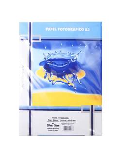 PAPEL GLOSSY A3 20FLS - 180G - 302050001 - UN - MASTERPRINT