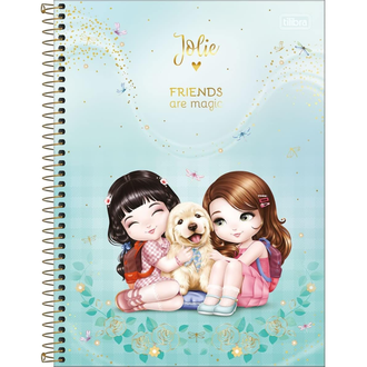 CADERNO UNIV CAPA DURA 1X1 80FLS - 308536 - JOLIE - UN - TILIBRA