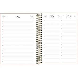 AGENDA ESPIRAL VANILLA M7 - DIARIA - PCT 4 - TILIBRA