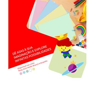 PAPEL CHAMEQUINHO  75G 100FLS - AZUL - UN - CHAMEX