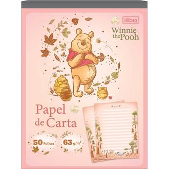 CADERNO COLADO PAPEL CARTA 50FLS - 395455 - POOH - UN - TILIBRA