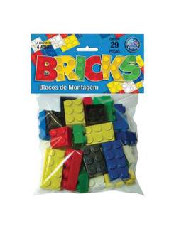 BRICKS BLOCOS DE MONTAR SOLAPA 4745 - 29 PCS - UN - PAIS E FILHOS