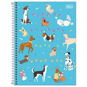 CADERNO UNIV CAPA DURA 1X1 80FLS - HUG ME - UN - TILIBRA