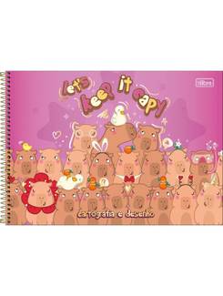 CADERNO DESENHO CAPA DURA 80FLS - ESPIRAL - 359441 - CAPYCLUB - UN - TILIBRA