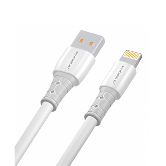 CABO USB - LIGHTNING 2M - 120W - XC-CD-141 - BRANCO - UN - X-CELL