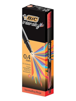 CANETA INTENSITY 0,4MM - VERMELHO - PCT 10 - BIC