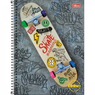 CADERNO UNIV CAPA DURA 12X1 240FLS - ZOOM+ MASC - PCT 4 - TILIBRA