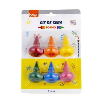 GIZ DE CERA FORMIX CONES 6 CORES - GZ4011 - UN - BRW
