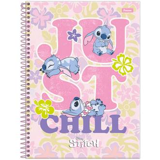 CADERNO UNIV CAPA DURA 1X1 80FLS - STITCH - UN - FORONI
