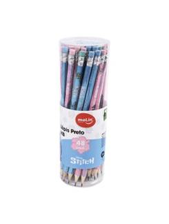 LAPIS PRETO HB STITCH C/BORRACHA - 31324 - CX 48 - MOLIN